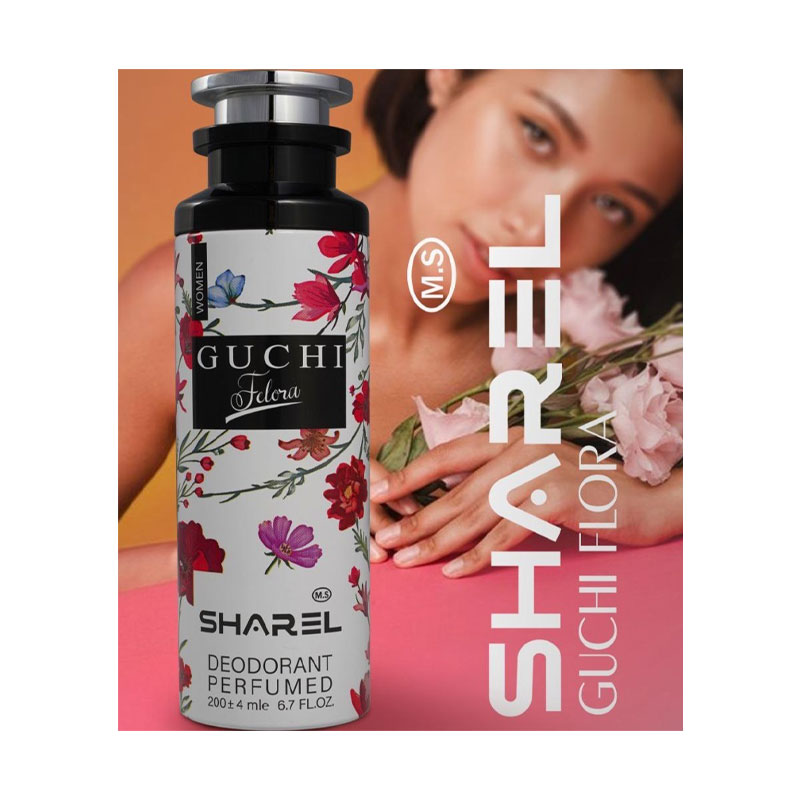 اسپری دئودورانت زنانه شارل مدل GUCHI Flora