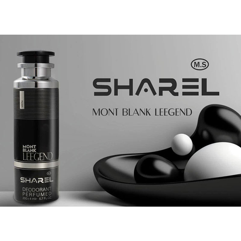 اسپری دئودورانت مردانه شارل مدل MONT BLANK LEEGEND
